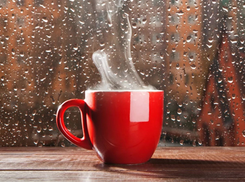 кофе в дождливый день