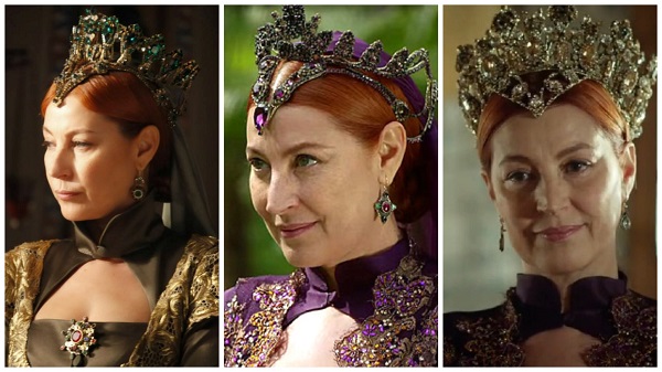 платья, наряды, украшения, драгоценности сериала великолепный век - шикарные короны взрослой хюррем султан(40)