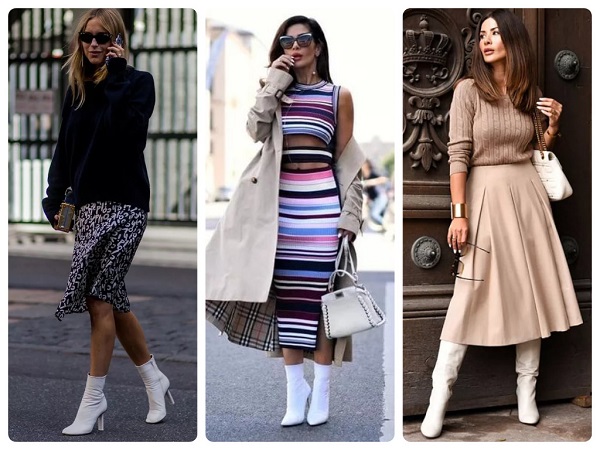 белая обувь - женская мода весна 2019