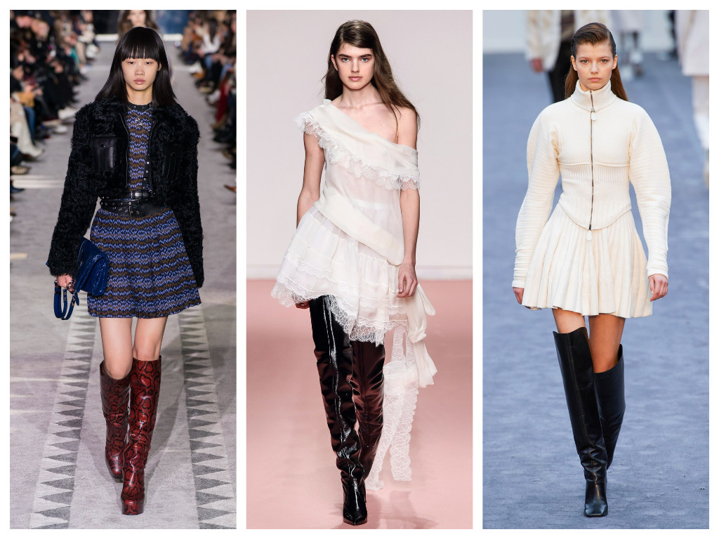 модная женская обувь зима 2020 - ботфорты