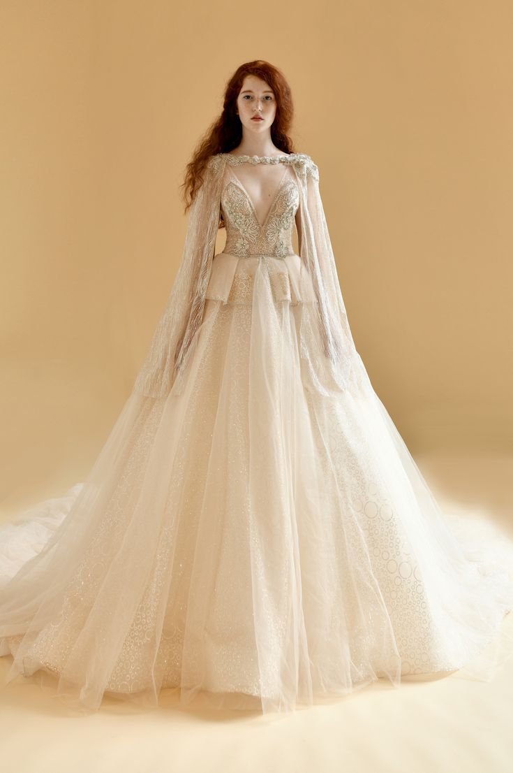 свадебное платье с длинными рукавами - свадебная мода весна лето 2020